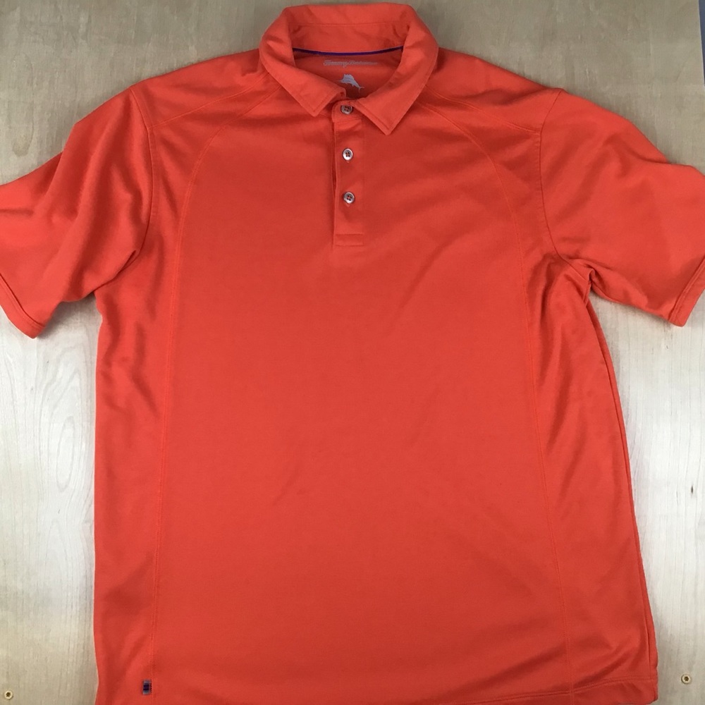 Tommy Bahama Mens Large Polo Shirt Orange